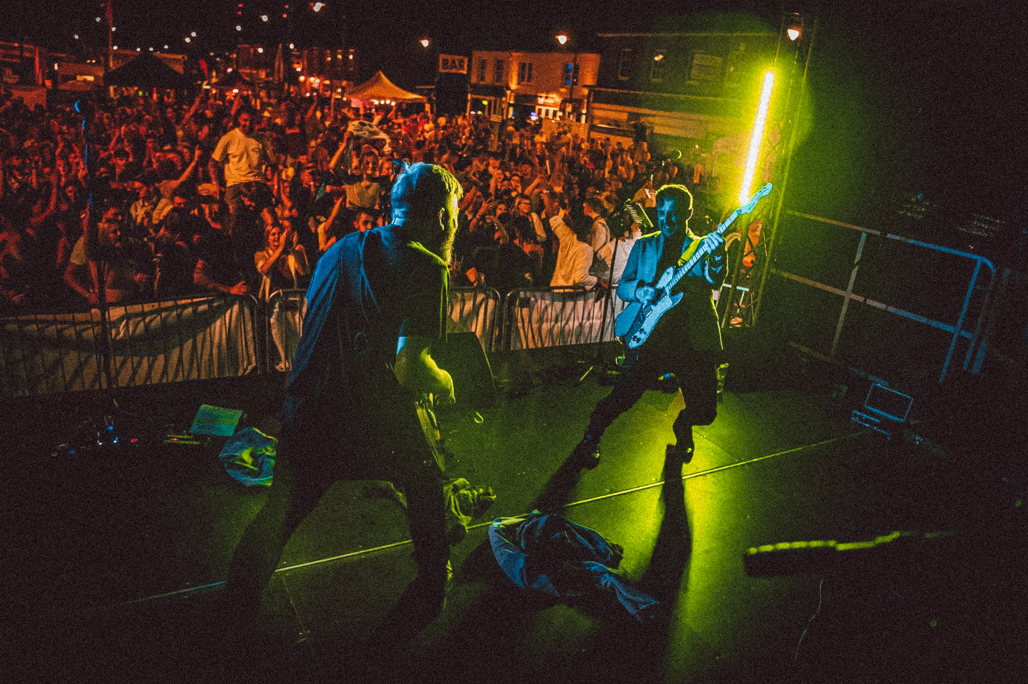 Band performing
          live